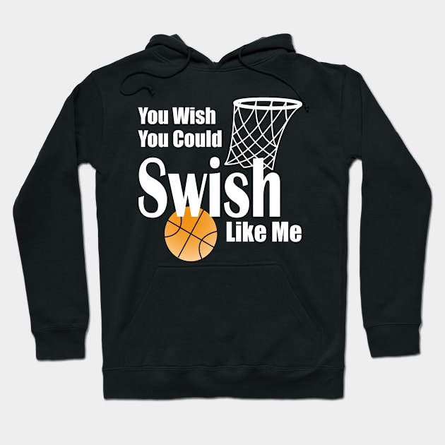 Lispe You Wish You Could Swish Like Me Basketball Hoodie by Lispe